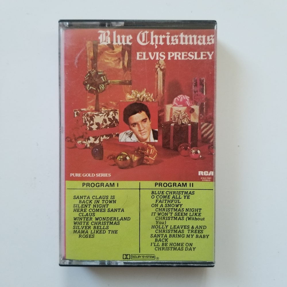 Elvis Presley Blue Christmas Cassette 🎵3/$15